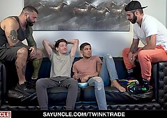 Son Swap Fitness Session - Twink Trade - SayUncle