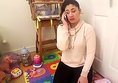 Mamma på telefonen