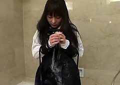Exotic Japanese chick in Horny Shower, Small Tits JAV movie