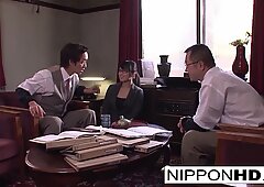 Japonki Sekretarki Robienie Laski Jej Szefowa w Biuro