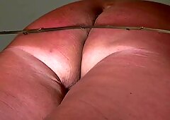 caned ass closeup
