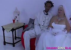 Busty granny eaten out