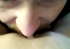 Licking her pussy till she cums
