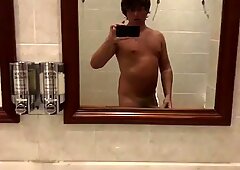 Public Wanking Naughty Naked Tanned Sauna Twink