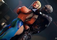 mutant fucking samus with a monster cock