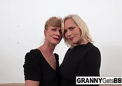 2 horny grannies get fucked by BBC